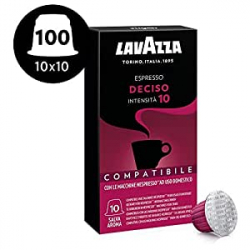 Chollo - 100 Cápsulas de Café Lavazza Espresso Deciso compatibles Nespresso (10x10 cápsulas)