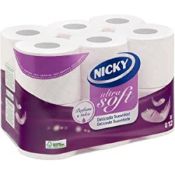 Chollo - Nicky Ultrasoft Papel Higi&eacute;nico 12 rollos