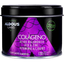 Chollo - Aldous Labs Col&aacute;geno con &Aacute;cido Hialur&oacute;nico &plus; Coenzima Q10 &plus; Vitaminas A&comma; C&comma; D y B12 &plus; Zinc 120 C&aacute;psulas