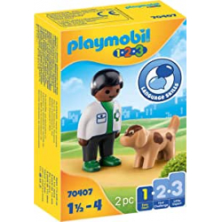 Chollo - 1.2.3 Veterinario con Perro | Playmobil 70407