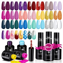 Chollo - 20 Colores Kit de Esmaltes de Uñas Brillante y Mate