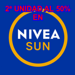 Chollo - 2ª unidad al 50% en NIVEA SUN
