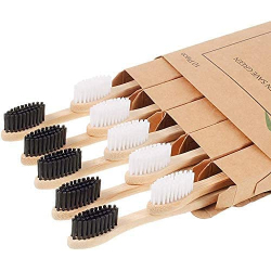 Chollo - Comfine Cepillos de dientes de bambú ecológicos Pack 10x