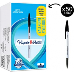 Chollo - 50 Bol&iacute;grafos Paper Mate &lpar;negros&rpar;