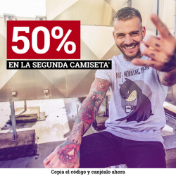 Chollo - 50% de descuento en la 2ª camiseta