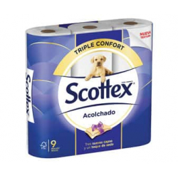 Chollo - Papel Higiénico Scottex Acolchado (9 rollos)