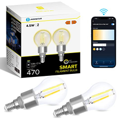 Chollo - Aigostar G45 E14 4.5W WiFi CCT Smart Bulb (Pack de 2)