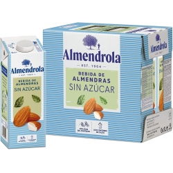 Almendrola Bebida de Almendras Sin Azúcar 1L (Pack de 6)