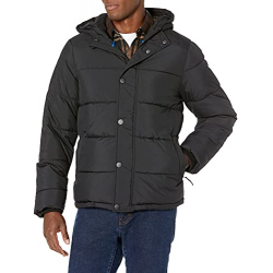 Amazon Essentials Heavy-Weight Hooded Puffer Coat Black