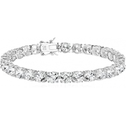 Chollo - Amazon Essentials Tennis Bracelet Platinum Plated Sterling Silver 7&period;25" 6mm