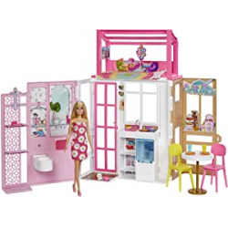 Chollo - Barbie Dollhouse Playset + Muñeca | Mattel HCD48