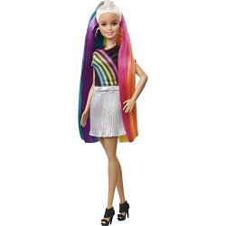 Chollo - Barbie Mechas Arcoíris | Mattel FXN96