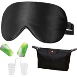 Chollo - Set de Descanso&colon; Antifaz &plus; Tapones &plus; Dilatador Nasal &plus; Estuche