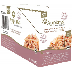 Chollo - Applaws Filete de At&uacute;n con Salm&oacute;n en Gelatina Sobre 70g &lpar;Pack de 16&rpar;