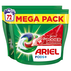 Chollo - Ariel Pods+ Extra Poder Quitamanchas 36 cápsulas (Pack de 2)
