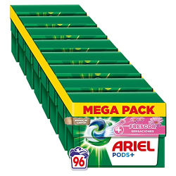 Ariel Pods+ Frescor Sensaciones 12 cápsulas (Pack de 8)