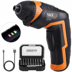 Chollo - Atornillador El&eacute;ctrico Inal&aacute;mbrico Tacklife SDP50DC 3&period;6V