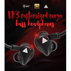 Auriculares QKZ VK3 Super Bass con micrófono