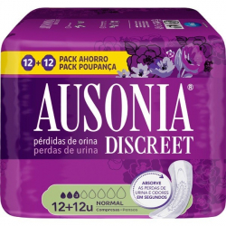 Chollo - Ausonia Discreet Normal compresas para p&eacute;rdidas de orina 24 Unidades
