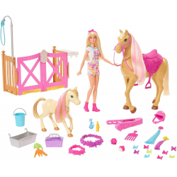 Barbie con caballo y poni