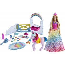 Barbie Dreamtopia Muñeca Real con Unicornio | Mattel GTG01