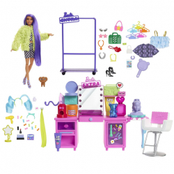 Chollo - Barbie Extra Tocador Fashion con Muñeca | Mattel GYJ70