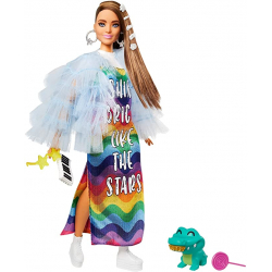 Chollo - Barbie Extra Vestido Arcoíris | Mattel GYJ78