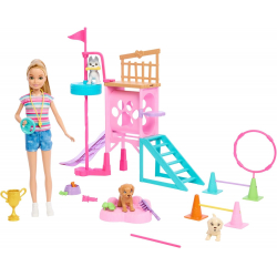 Chollo - Barbie y Stacie al Rescate Parque de Entrenamiento para Cachorros | Mattel HRM10