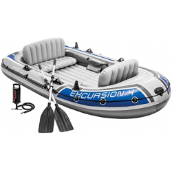 Chollo - Barca Hinchable  Intex Excursion 4 con 2 Remos