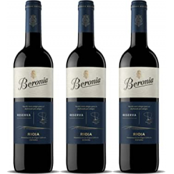 Chollo - Beronia Reserva DO Rioja Vino tinto Pack 3x 75cl