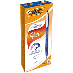 Chollo - BIC Atlantis Soft Azul &lpar;Pack de 12&rpar;