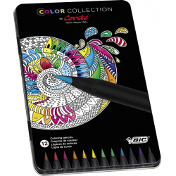Chollo - BIC Cont&eacute; Caja Met&aacute;lica 12 L&aacute;pices de colores