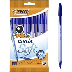 BIC Cristal Soft Azul (Pack de 10) | 501080
