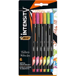Chollo - BIC Fineliner Pens Intensity Rainbow 6 colores &vert; &lrm;950444