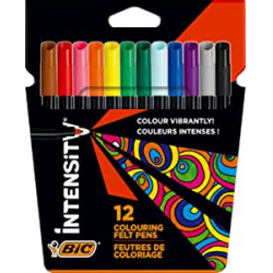 Chollo - BIC Intensity Colouring Felt Pens &lpar;Set de 12&rpar; &vert; &lrm;950542