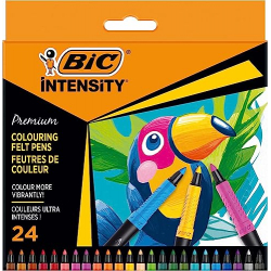 BIC Intensity Premium Colouring Felft Pens 24 uds