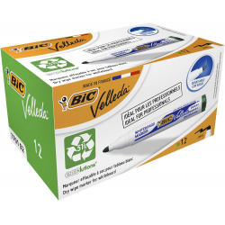 Chollo - BIC Velleda 1701 ECOlutions Whiteboard Marker Verde (Pack de 12)