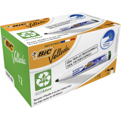 Chollo - BIC Velleda 1701 ECOlutions Whiteboard Marker Verde &lpar;Pack de 12&rpar;