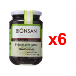 Chollo - Bionsan Frijoles con arroz integral ecológicos Pack 6x 220g
