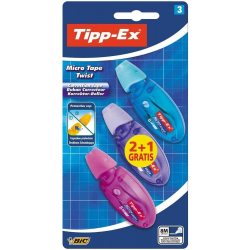 Chollo - Blíster 3x Tipp-Ex Micro Tape Twist Cinta Correctora (8m x 5mm)