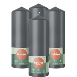 Chollo - Bolsius Essentials Pillar Candles 20x7cm (Pack de 4) | 8717847160942