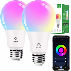 Chollo - Woox R9074 Smart WiFi E27 LED Bulb RGB+CCT (Pack de 2)