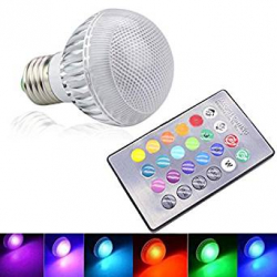 Chollo - Bombilla LED RGB 3W&sol;E27 con Mando distancia