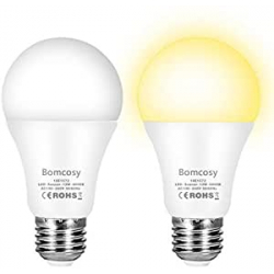 Chollo - Bomcosy Bombillas E27 9W con sensor de luz Pack 2x &vert; CM-9WLIGHTBULB6K