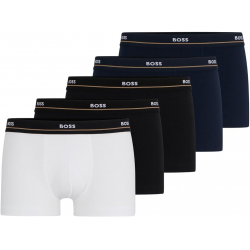 Chollo - BOSS Stretch-Cotton Logo Waistband Trunks 5-Pack &vert; 50475275&lowbar;460