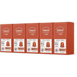 Chollo - by Amazon C&aacute;psulas de Caf&eacute; Espresso Compatibles con Nespresso 20 unidades &lpar;Pack de 5&rpar;