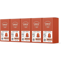 Chollo - by Amazon Cápsulas de Café Espresso Compatibles con Nespresso 20 unidades (Pack de 5)