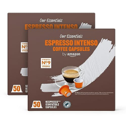 Chollo - by Amazon Espresso Intenso 50 c&aacute;psulas compatibles con Nespresso &lpar;Pack de 2&rpar;