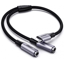 Cable Splitter USB-C a Doble Jack Ugreen 30732