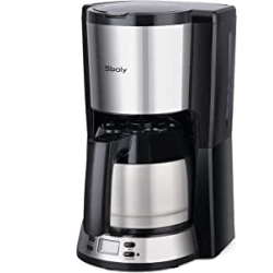 Chollo - Cafetera Sboly con jarra t&eacute;rmica de acero inoxidable programable y adjustable
